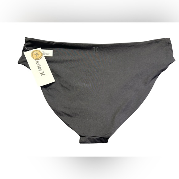 HURLEY womens black full coverage swim bottoms HB1013 size Large NWT - Picture 5 of 8
